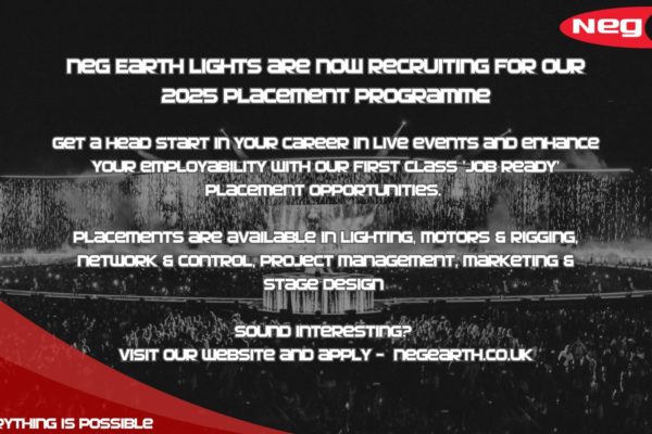 Neg Earth are now recruiting for our 2025 placement programme